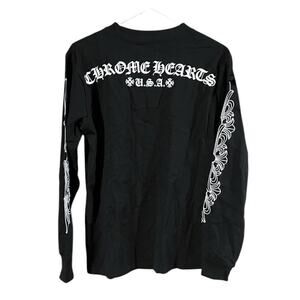 NWT Chrome Hearts Black Long Sleeve Tee Sz S